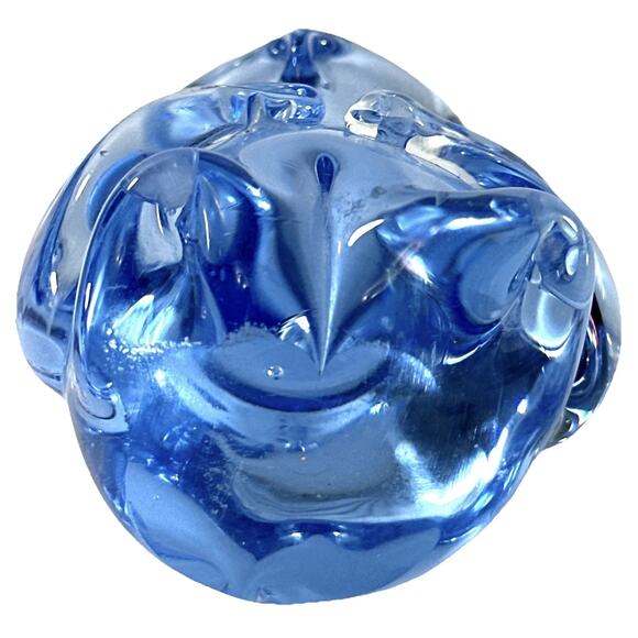 Fenton Style Blue Art Glass Koala Bear Figurine 2.5” Hand Blown Glass Animal - Picture 7 of 7